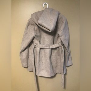 Beige Cape Style Neutral Beige Belted Fall Jacket with Pockets 12